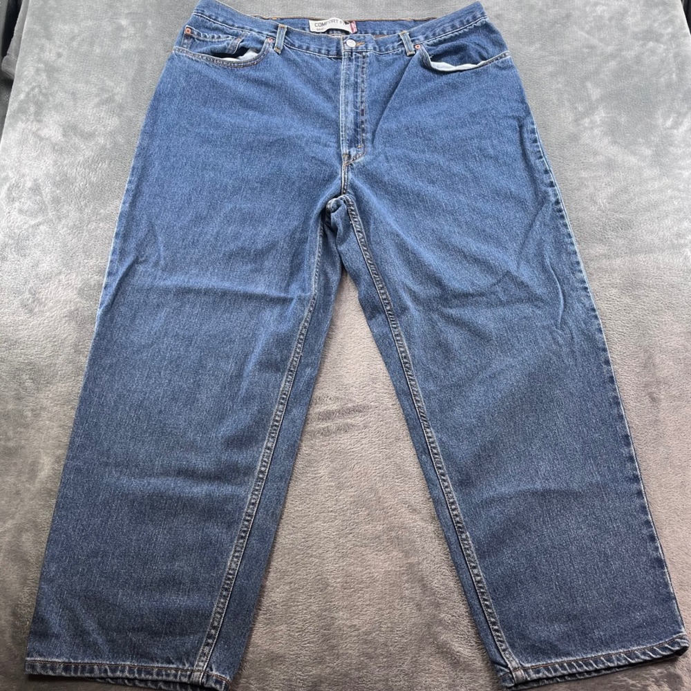 Levis 560 Comfort Fit Jeans Mens 42x30 Blue Denim Relaxed Tapered Leg Loose Fit